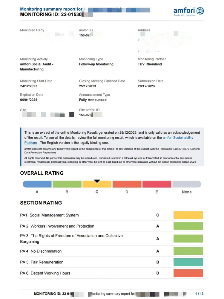 BSCI CERTIFICATION