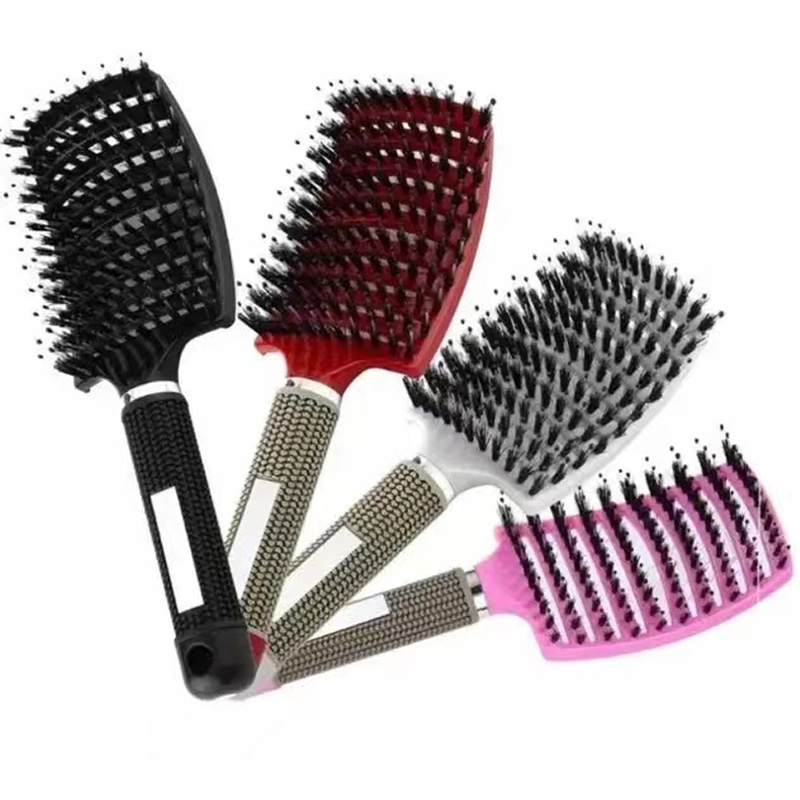 Massage Hair Comb Detangling Brush Professional Vented Curved