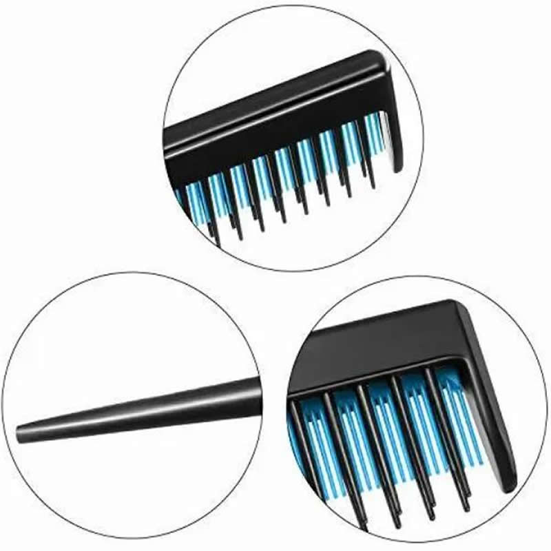 3 Piece for a set Triple Teasing Comb black color with long tail