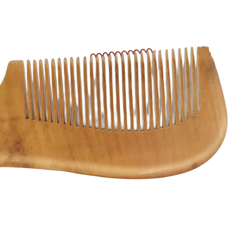 ​2 shapes peach Wood Comb for daily use