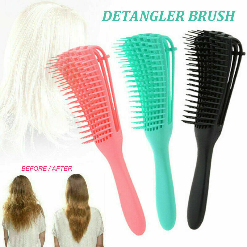 3 colors available etangling hair brush for straight curly natural processed wigs weave