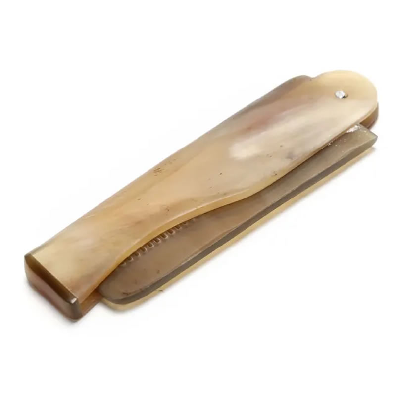 OX horn Fine Tooth Pocket Folding Comb All Hair Types Beard