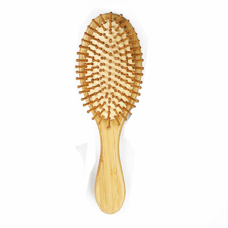 Organic Bamboo Wooden Hair Brush Massage Comb Scalp Air Cushion Comb