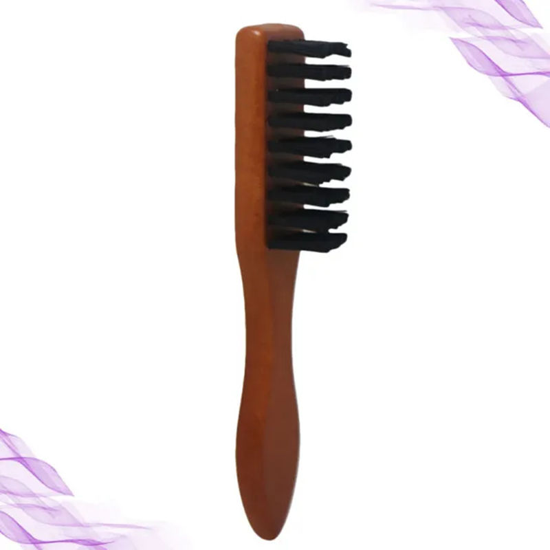 Wooden Handle Brush Hair Style Brush Barber Fade Brush Broken Hair Brush