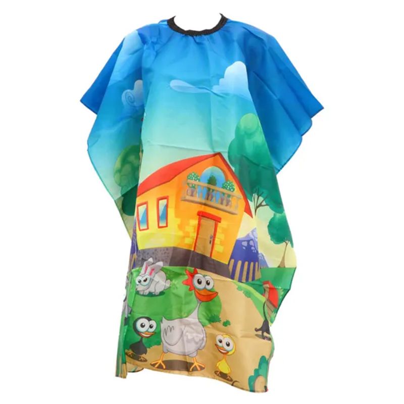 Polyester Pongee Cape Children Cape Haircutting Gown Hairdressing Gown