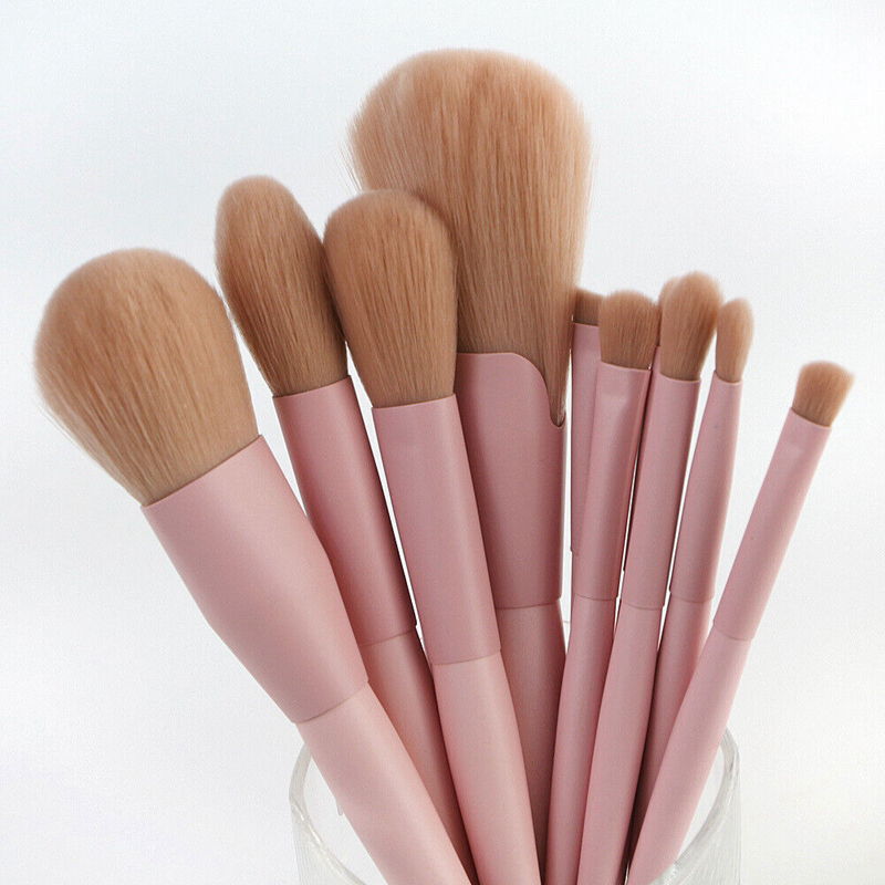 11Pcs Professional pink Make up Brushes Set