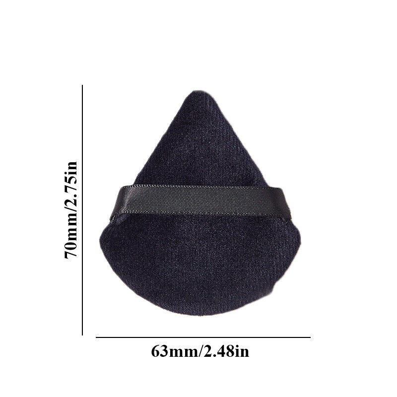 1Pcs Triangle Velvet Powder Puff Flours Mini Face Makeup Sponge