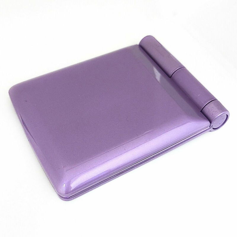 LED Lights Cosmetic Compact Mirror- Foldable & Rechargeable purple color