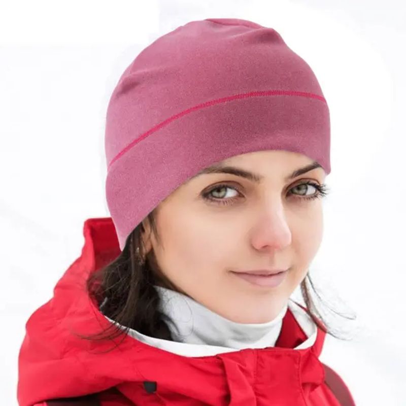 Winter Warm Cap Windproof Fleece Hat Skull Cap Running Beanie Hat for Men Women