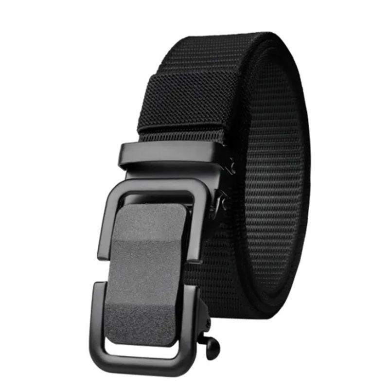 Tactical Nylon 1.3" Belt Automatic Buckle with Slide Ratchet Belts Waist for Men