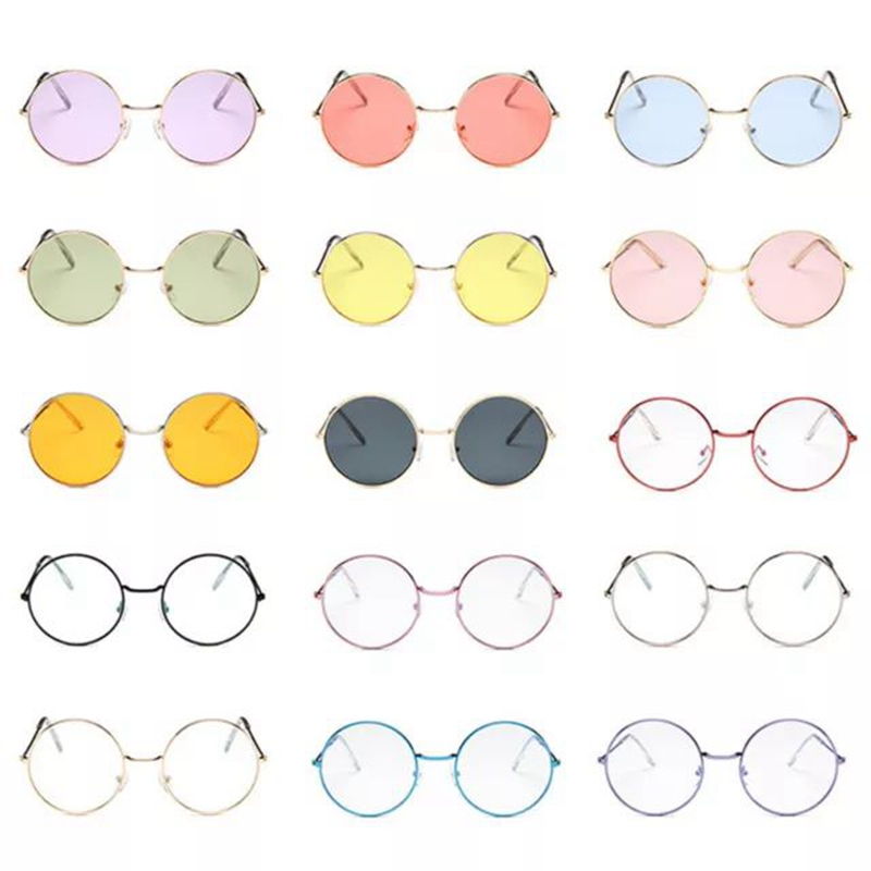 Round Sunglasses Vintage Mirror Lens New Mens Womens Fashion Frame Retro Circle