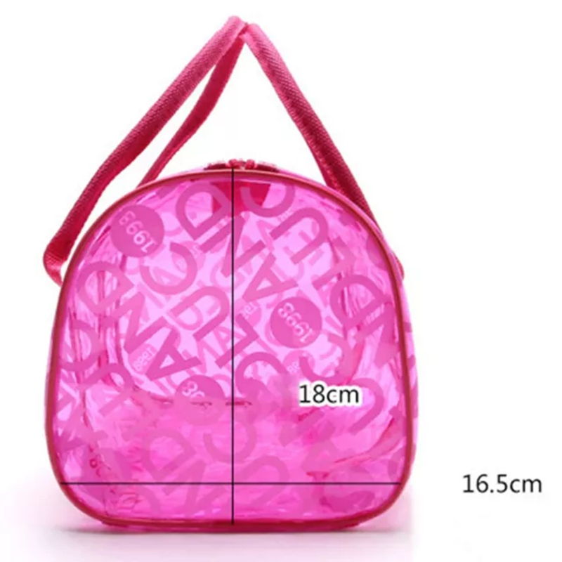 New Women Transparent Handbag Shoulder Bag Clear Jelly Purse Clutch PVC Tote Bag