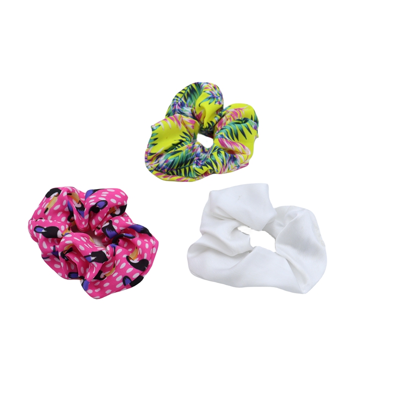 Multi-Color Sping Summer Scrunchie Set With Printings