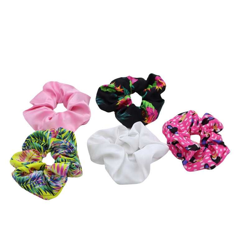 Set of 5 Scrunchies in Solid Color