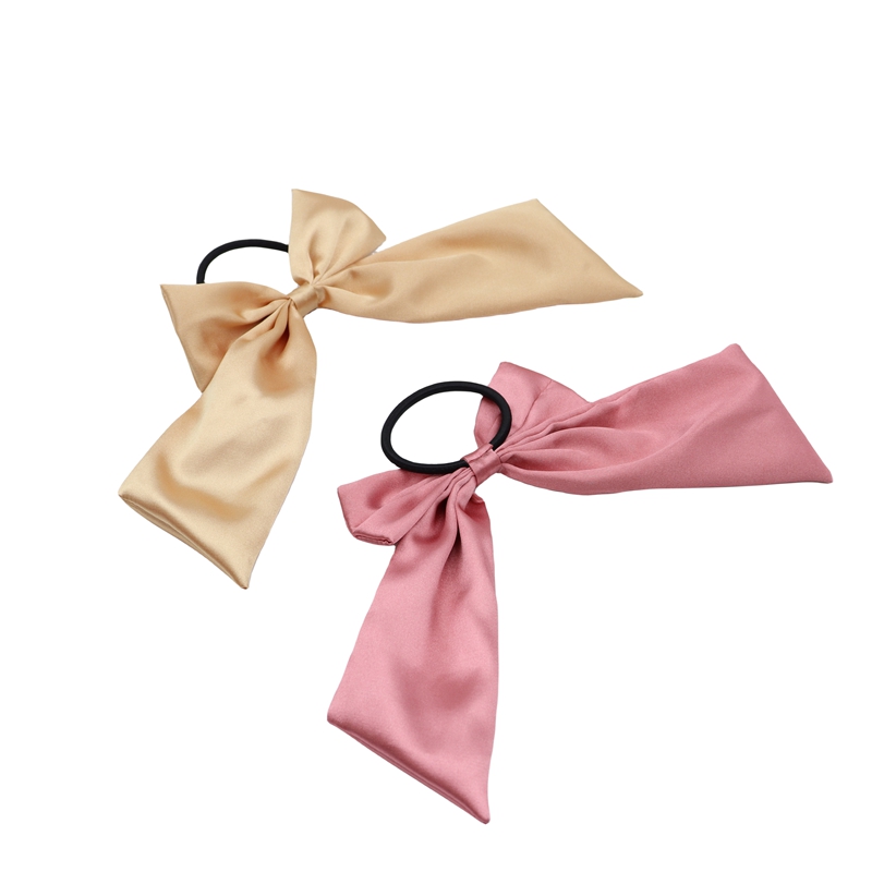 Bow-Knot Fashion Elastic Scrunchies Hair bands for Women Girls with Long Ribbon