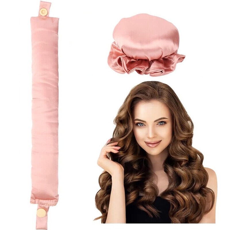 Popular Rod Silk No Heat Hair Curler Hair Rollers Heatless Curling Sleeping Headband Set