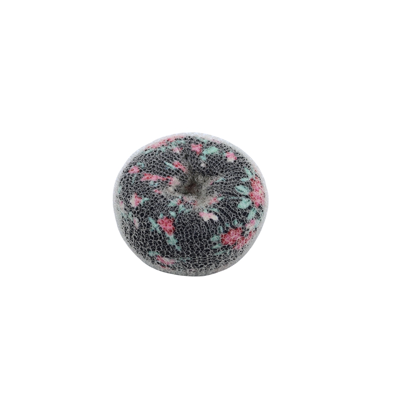 Fashionable Donut Hair Bun For Long And Thick Hair With Flower Printings