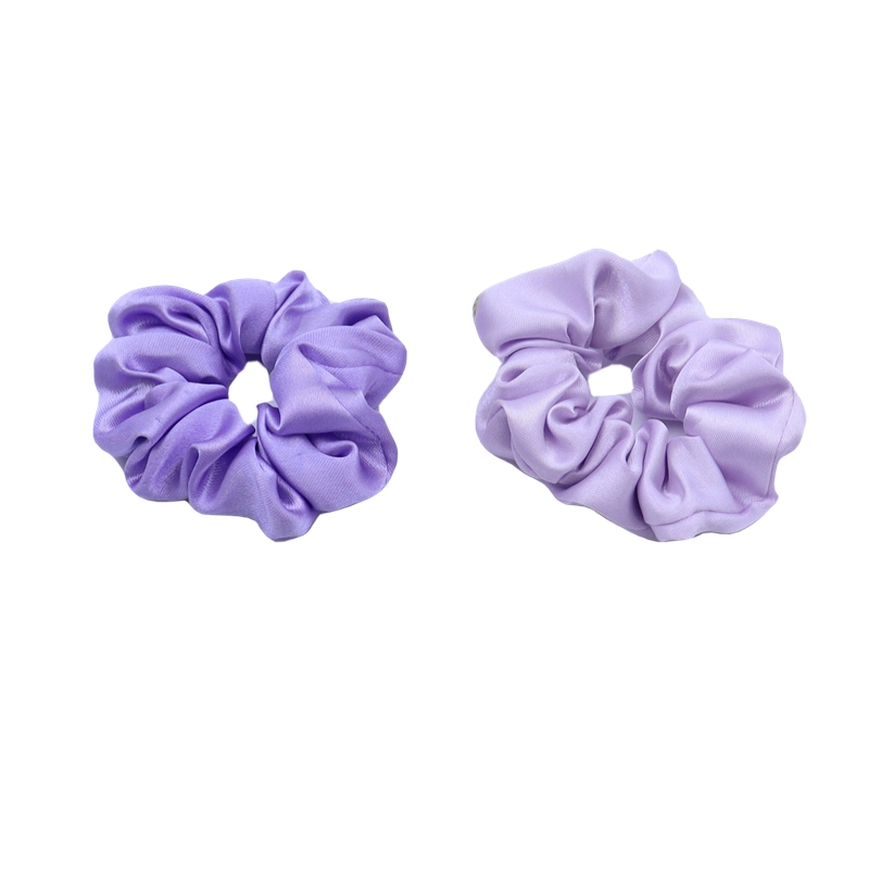 Multi Color Satin Scrunchies for Girl's Thick Curly Hair Ponytail Holders Cute Pony Tails